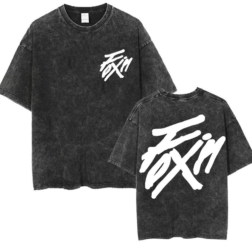 Vintage Washed Ateez in Your Fantasy World Tour  T Shirts Unisex Women Hip Hop Korean Fans Gift Short Sleeve TShirt Streetwear S