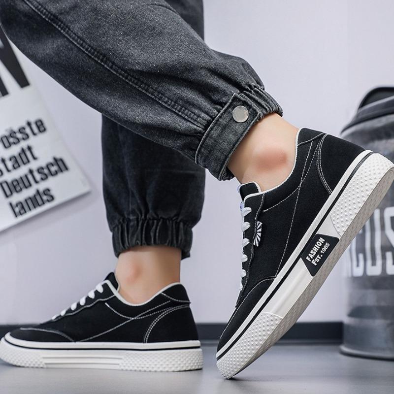 Classic Men's Canvas Shoes Breathable Casual Shoes Fashion Street Skateboard Oes Lace Up Vulcanized Shoe Men Sneakers Man Shoes
