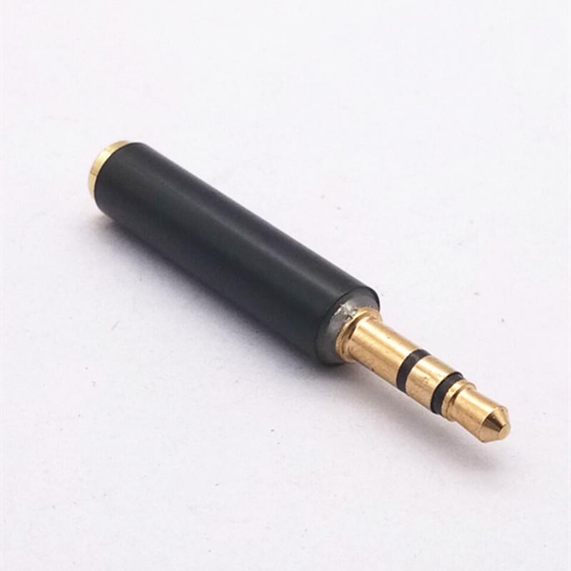 Copper 3.5mm 3-Pole Male to 4-Pole Female Earphone Adapter - Audio Extension Converter