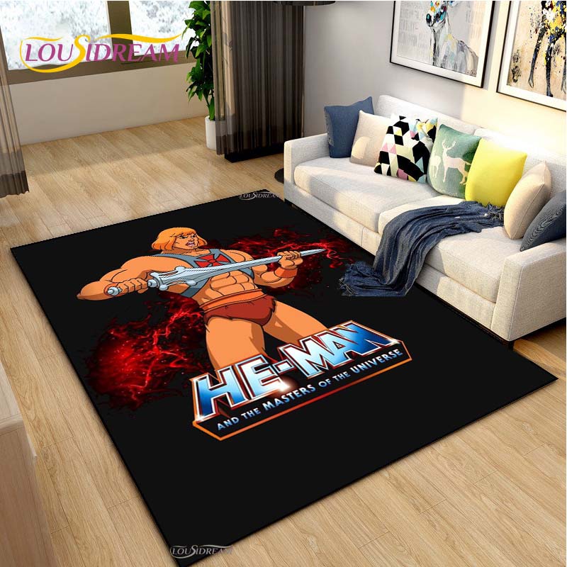 He-man meesters Cartoon Tapijt voor Woonkamer Slaapkamer Vloerkleed Keuken Kinderen Deur Antislip Vloermat Verjaardagscadeau Fotografie Requisieten Tapijt