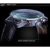 JARAGAR Herrenmode, lässig, ausgehöhlt, großes Zifferblatt, automatische mechanische Uhr GMT1140-1-A