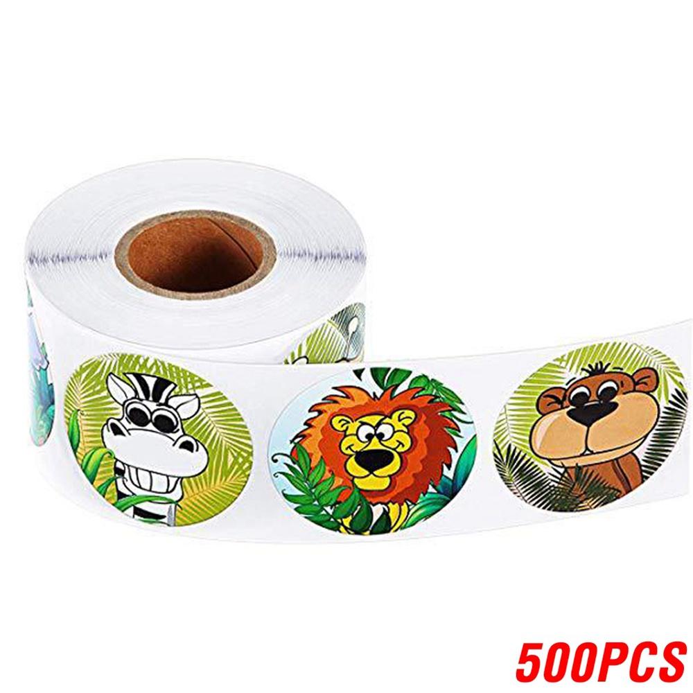 100-500pcs Encouragement Sticker Reward Stickers Roll For Kids Motivational Stickers With Cute Animals For Students Teachers