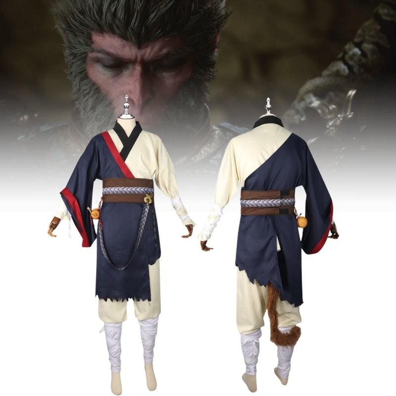 Comfortable Retro Style Black Myth Sun Wukong Cosplay Outfit For Gamers And Fans