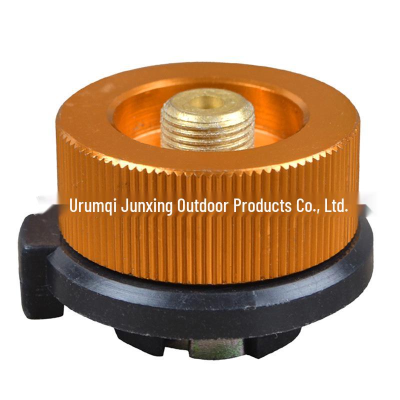German Standard LPG Stove Head: Outdoor Gas Can Adapter with Long Flat Cassette and Inflatable Valve Connector Pipe