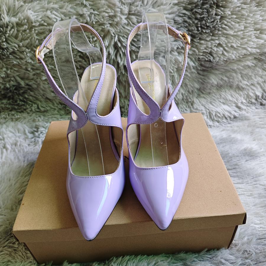 Sandali Donna Traforati Danza Jazz Sexy Tacchi Alti 11cm Punta Acuta Cinturino alla Caviglia Stiletti Scarpe da Club Festa Matrimonio
