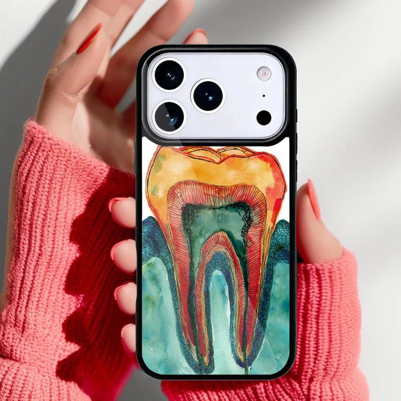 Dentist Dental Tooth Phone Case for iPhone 17 16 15 14 13 Pro Max Back Cover for 12 11 Pro Coque