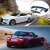 TUIYIDUO Car Spoiler Wing 145cm 57inch Carbon Fiber GT Wing Tail Universal Car Styling ABS Car Rear Spoiler Tail Car Exterior Parts Car Tail