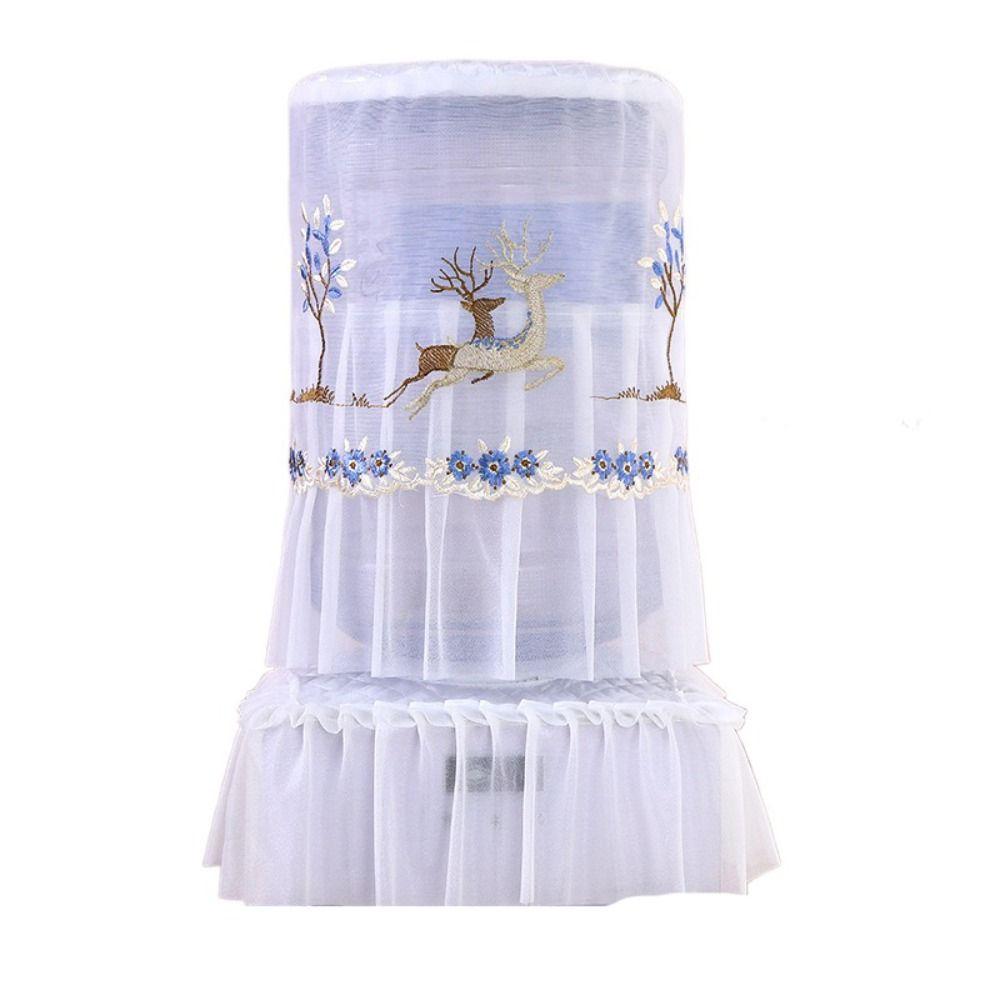 2pcs/set Korean Style Embroidered Bucket Dust Cover Fashion Water Dispenser Bucket Sleeve Office