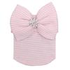 Cute Kawaii Bow Newborn Hat Baby Hats Nursery Hospital Beanie Cap Solid Color Striped Infant Hat Soft Turban Hats for Baby Girls