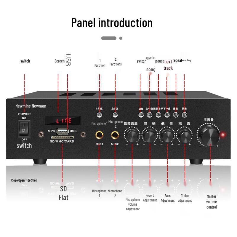 Newmine R1 Constant Voltage & Impedance Bluetooth Amplifier