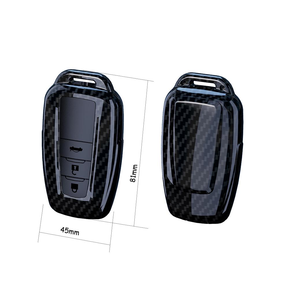 Car Key Case Cover Shell Fob For Toyota Chr Camry Corolla Rav4 Highlander C-Hr Prius Land Cruiser Prado Keychain Accessories