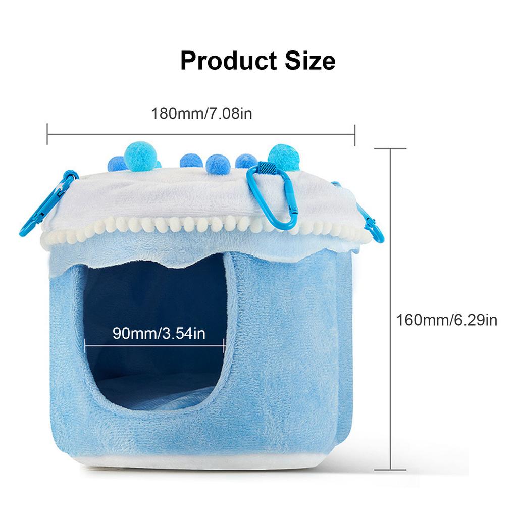 Cake Shape Bird Nest for Parrots Plush Sleeping Bed Nest Birdcage House for Small Birds Hanging Hammock Bird Cage Decors