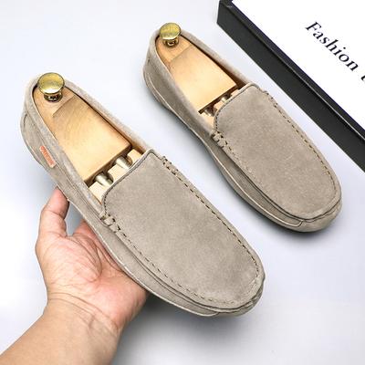 2026 Designer Penny Loafers Men Flats High Quality Soft Suede Leather Flat Shoes Male Casual Driving Shoes Slip On Moccasins