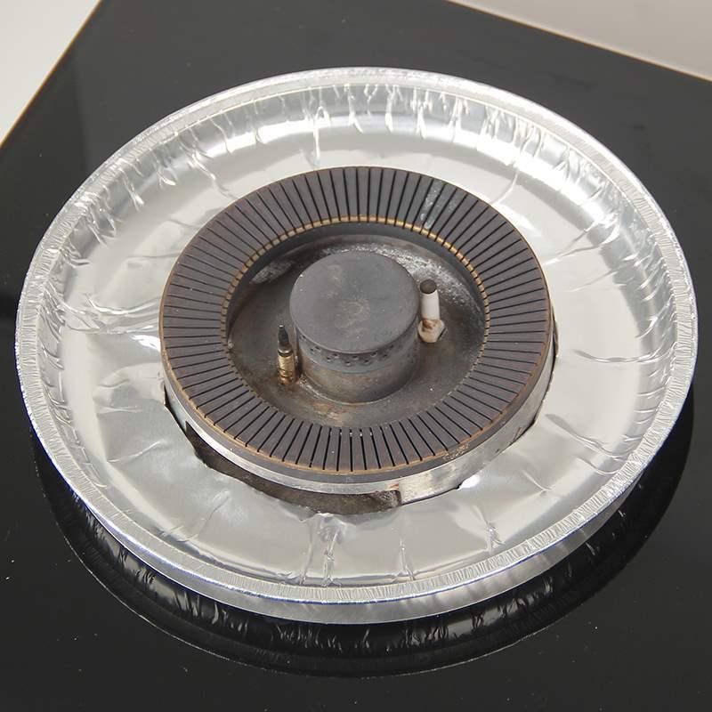 Ölbeständige Aluminiumfolien-Herdabdeckung - Runde Schutz-Gasherd-Alufolienabdeckung