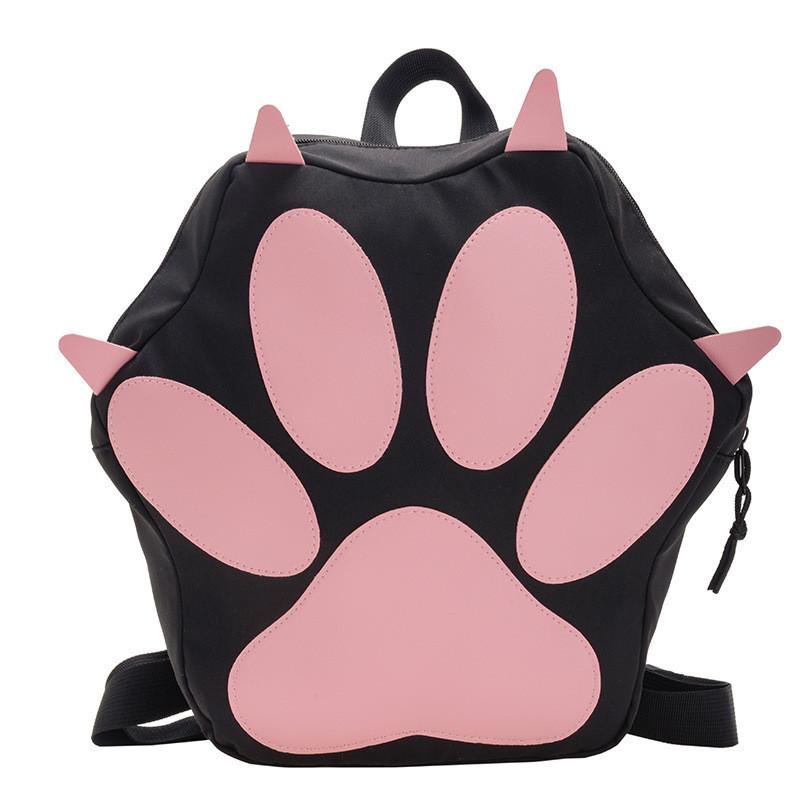 

Cute And Creative Anime Style Nylon School Backpack For Children With Breathable Lining BlackPink