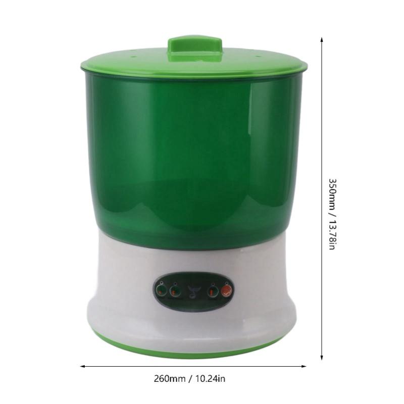 Bean Sprout Maker Intelligent Full Automatic 2 Layer Seed Sprouter Germination Machine For Home EU Plug 220V