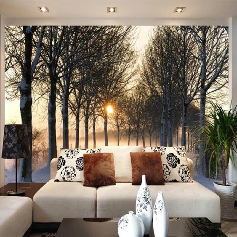 3d Forest Landscape Wall Murals Living Room Tv Sofa Bedroom Wallpaper Home Decor Fresco
