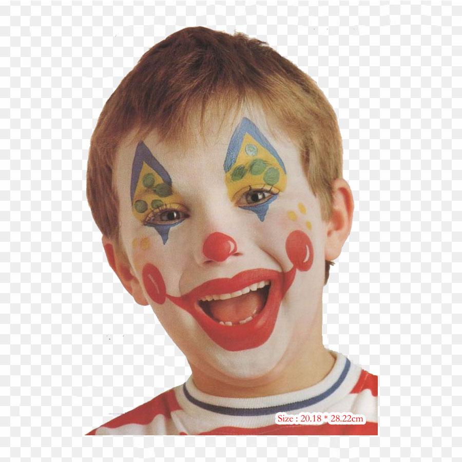 Klovn Lucina Klovnetegning Stryk på Varmeoverføringstrykk Vinylmerker Klistremerke for Klær DIY Applikasjoner Vaskbare Merker