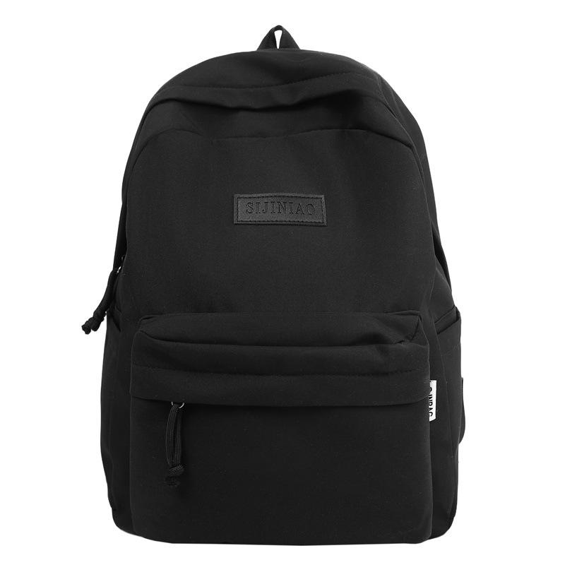 Schoolbag junior high school student schoolbag female college student new simple large-capacity outdoor travel backpack female high school student
