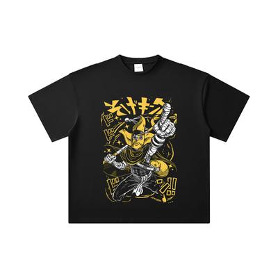 260 GSM Doppelgarn 32er Zählung 100% Baumwolle Einteiler V77 Sogeking Druck Unisex Schweres Baumwoll-T-Shirt