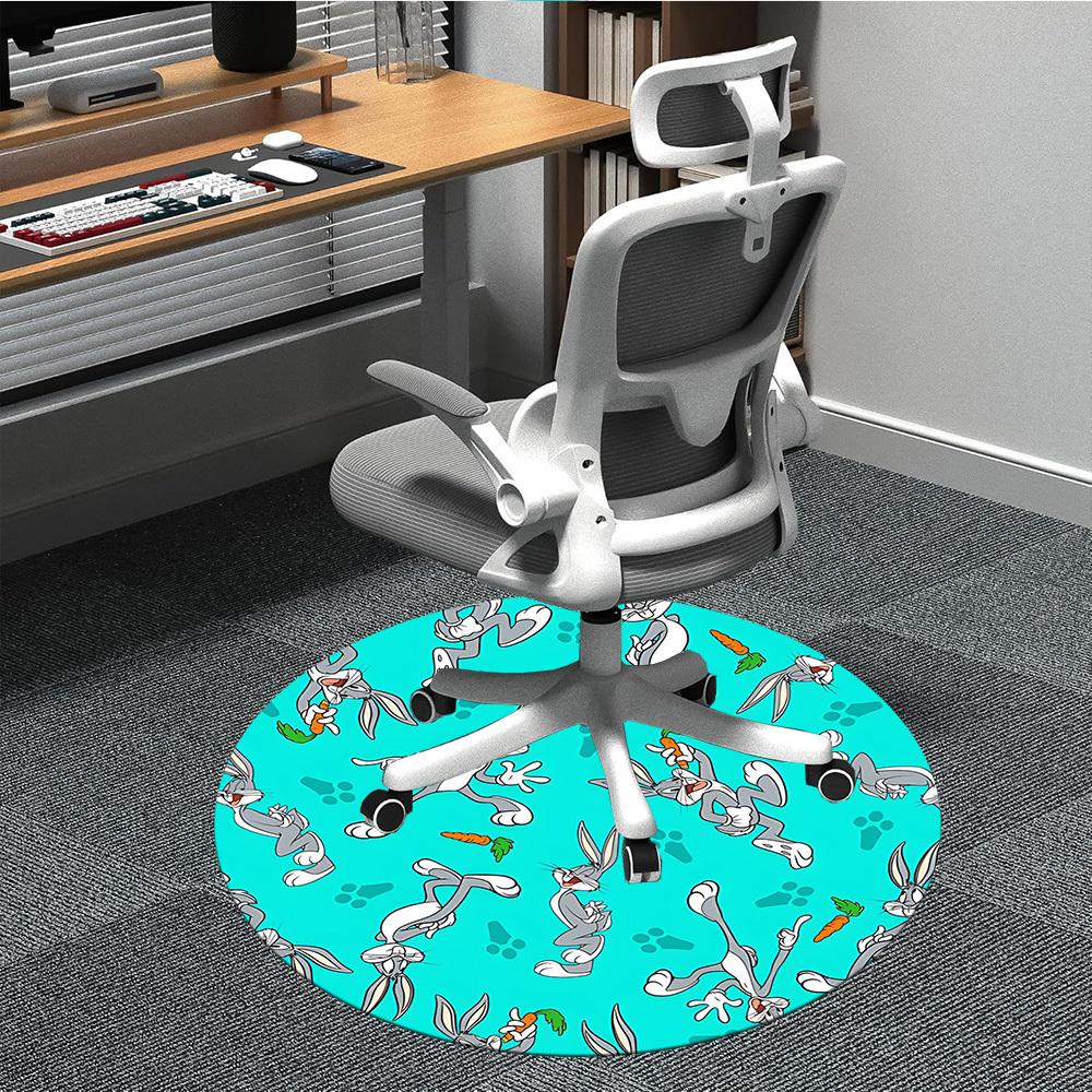 

1pc Bugs Bunny Chair Carpet for Office Non-Slip, Indoor Non-Slip Washable Carpet, Non-Shedding Mat For Office yy251030009 80cm by 80cm