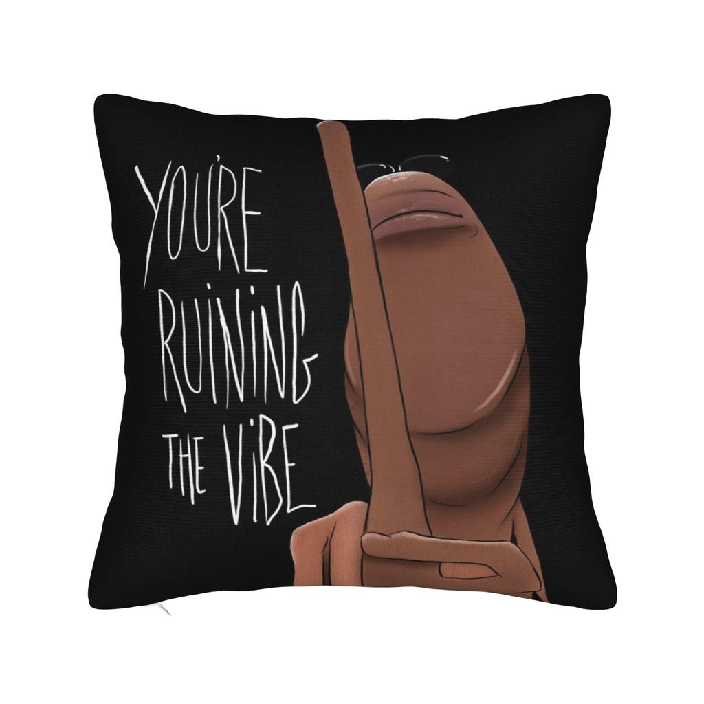 Marcus the Worm Funny Meme Printed Pillowcase Cushion Cover  Throw Pillow Cover Y2K Seat Decoration Zippered Multi-Size