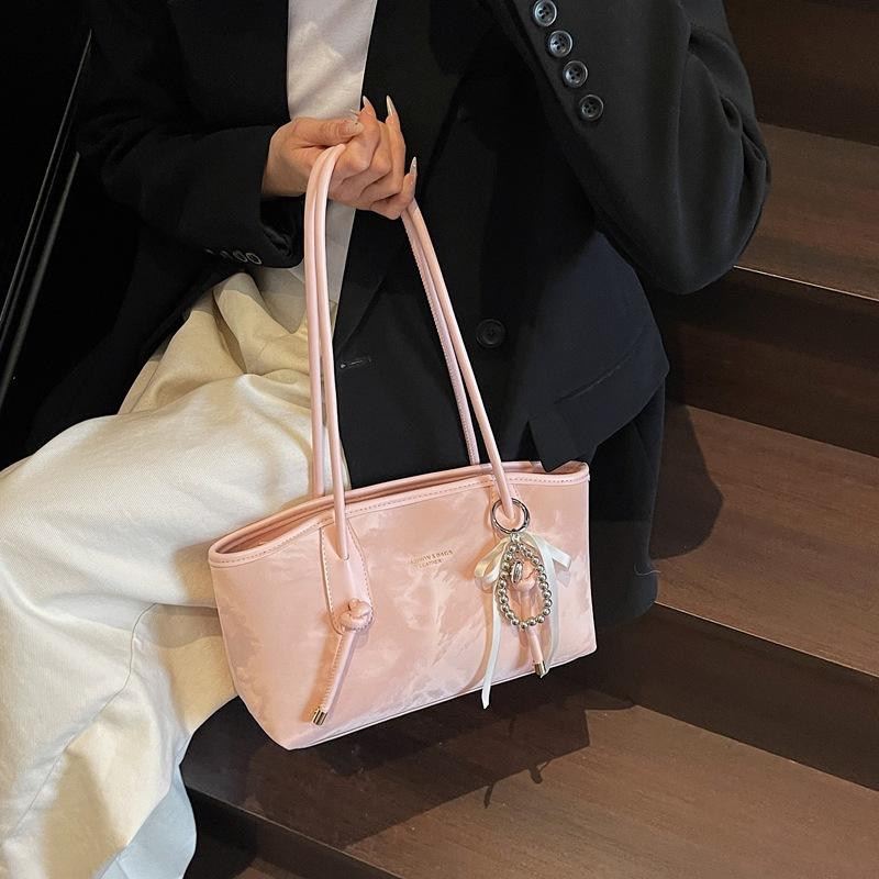 Tasche mit großem Fassungsvermögen Damen Sommer vielseitig neu Nischendesign Schulter Achseltasche lässige Pendler Tragetasche