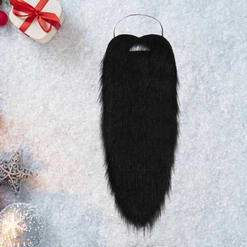 Santa Beard False Beards Costume Beard Old Man Costume Mustache Halloween Beard Party Accessories Christmas Beard