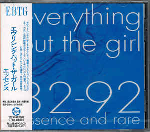 CD EVERYTHING BUT THE GIRL - 82-92 Essence And Rare TFCK88835 Toy's Factory 1992 Japan Jazz Used