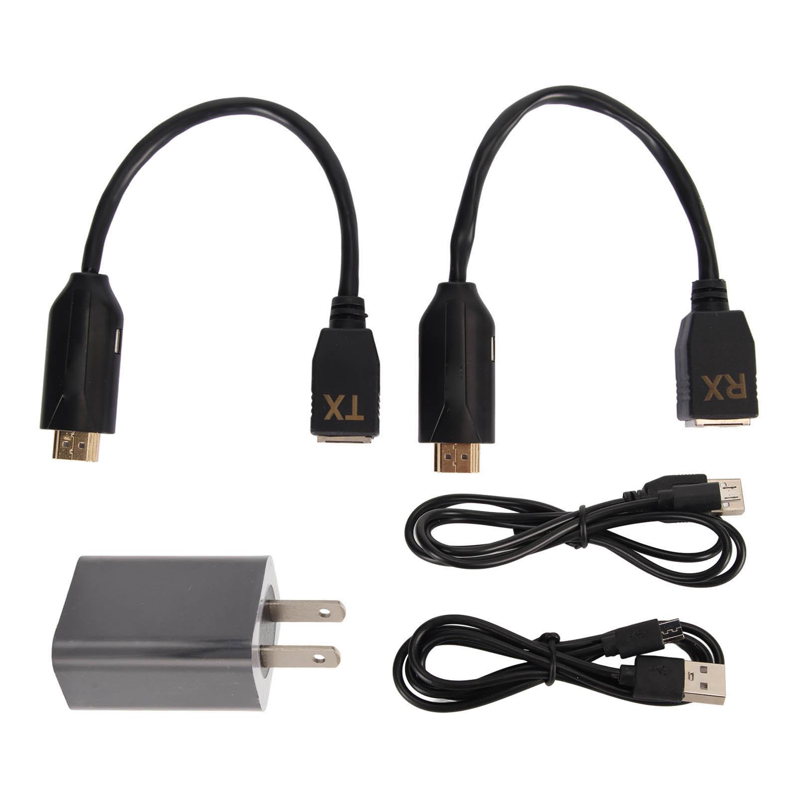 

HD RJ45 Передатчик Приемник 1080p Без задержек Драйвер Удлинительный кабель HD Multimedia Interface До 196,8 футов для игровой консоли