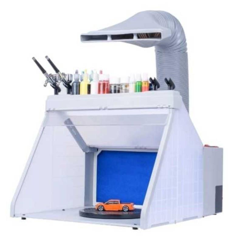 Airbrush Spray Booth Kit New Model Miniature Airbrushing Spray Booth DIY Crafts Paint Coloring Workbench
