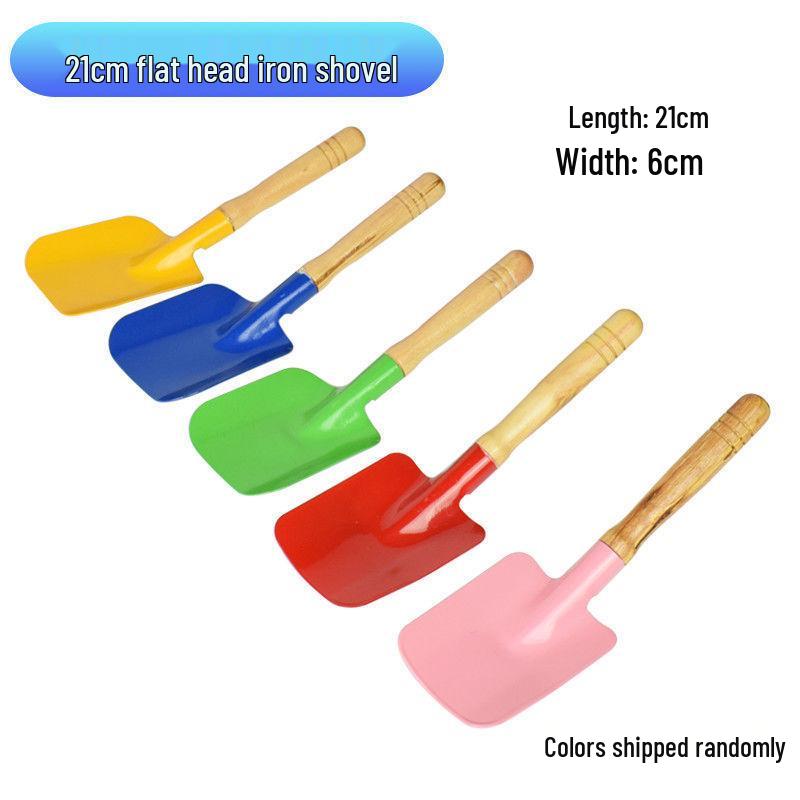 

Детский пляжный набор игрушек: Лопатка для игры в песок и жестяное ведро