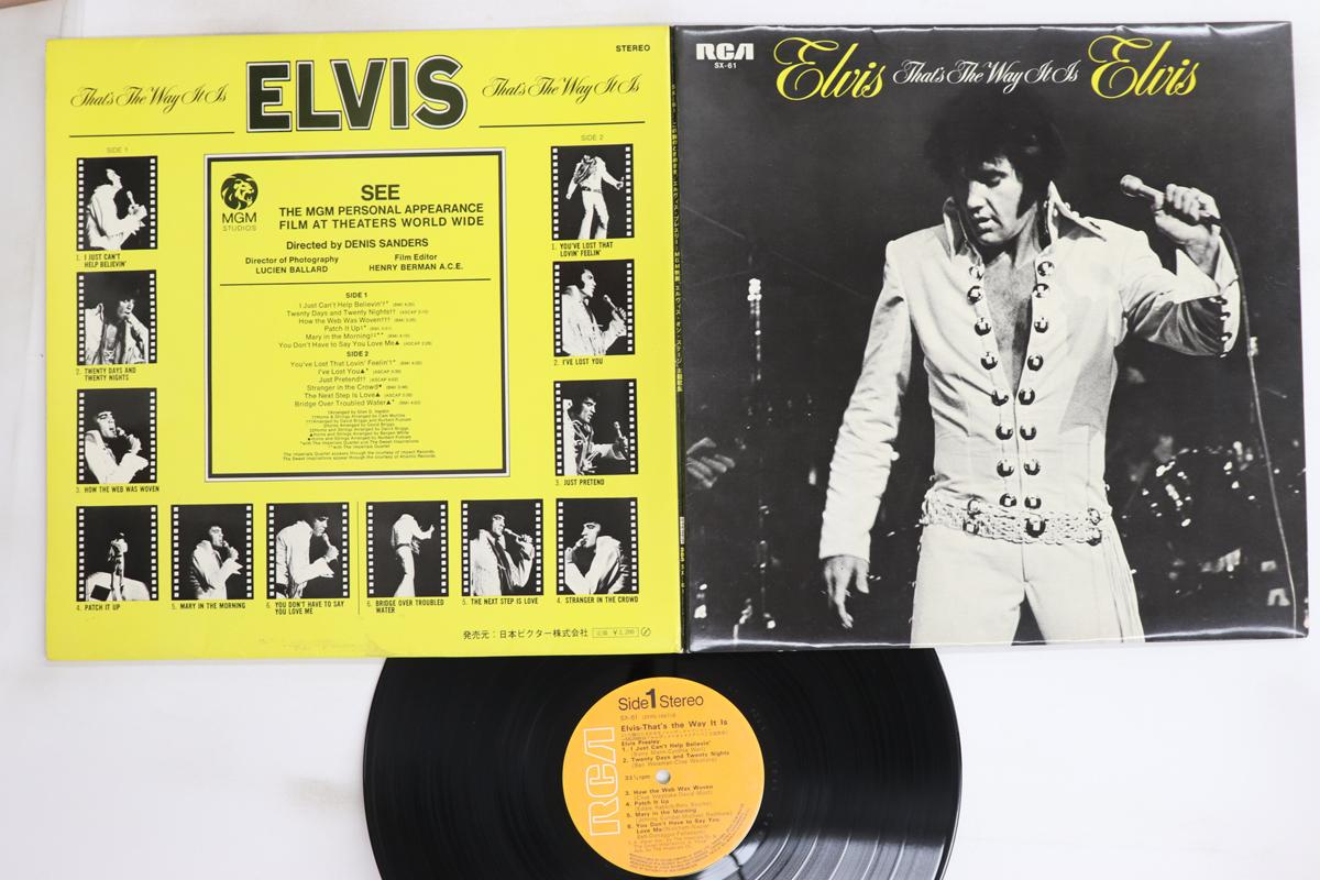 

LP Record ELVIS PRESLEY Thats The Way It Is SX61 RCA 1971 Japan Rock Used