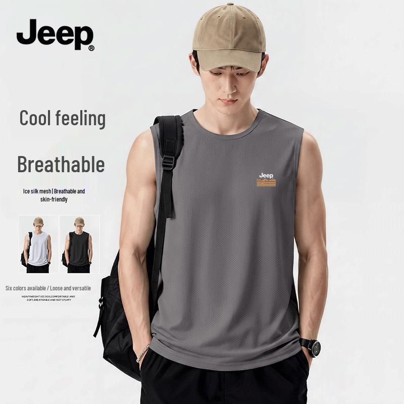Мужская легкая безрукавка JEEP из ледяного шелка M