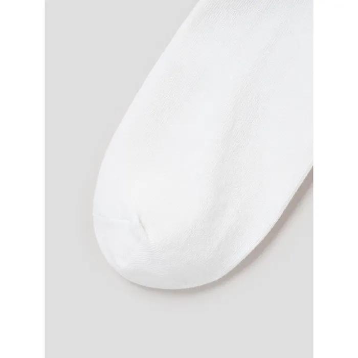 Back Logo Sporty Socks White