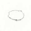 S925 Sterling Silver 18k Gold Plated Sugar Cube Bracelet with Zircon for Women