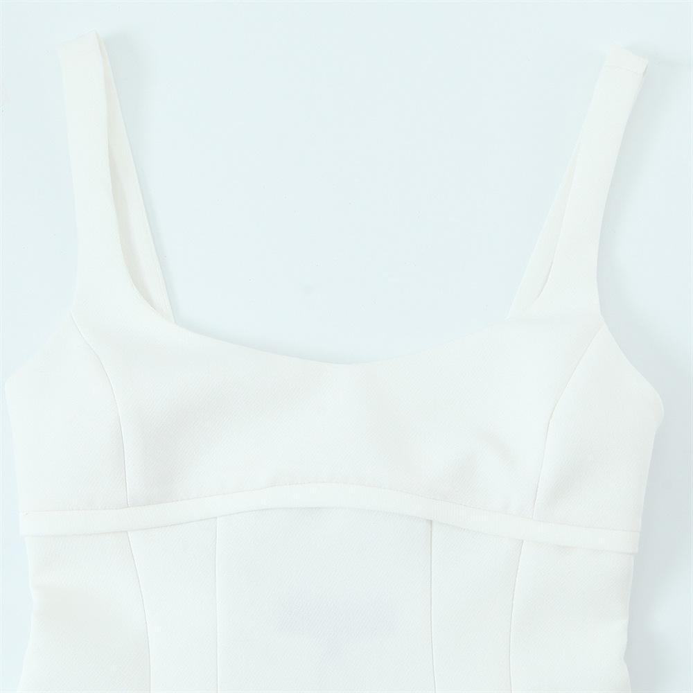 2025 Spring/Summer Women's Sweet Hollow-Out Slim Fit Camisole Dress