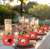 10/20Pcs Apple Window Candy Boxes Heart Winow Gift Box Mini Red Snack Sweet Paper Holder for School Birthday Wedding Party Favor
