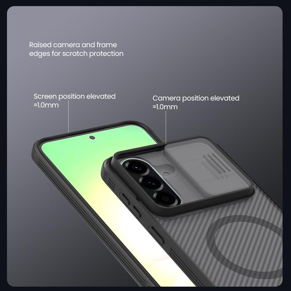 NILLKIN Custodia per Telefono Samsung Galaxy A57 Custodia Magnetica CamShield Pro Copertura Scorrevole Protezione Fotocamera