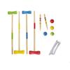 Wooden Croquet Set 4 Players Outdoor Game Lawn