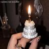 Birthday Cake Opening Ring With Candle Photo Props 3D Cake Shape Ring Cute Party Decor Finger Ring For Birthday Celebration