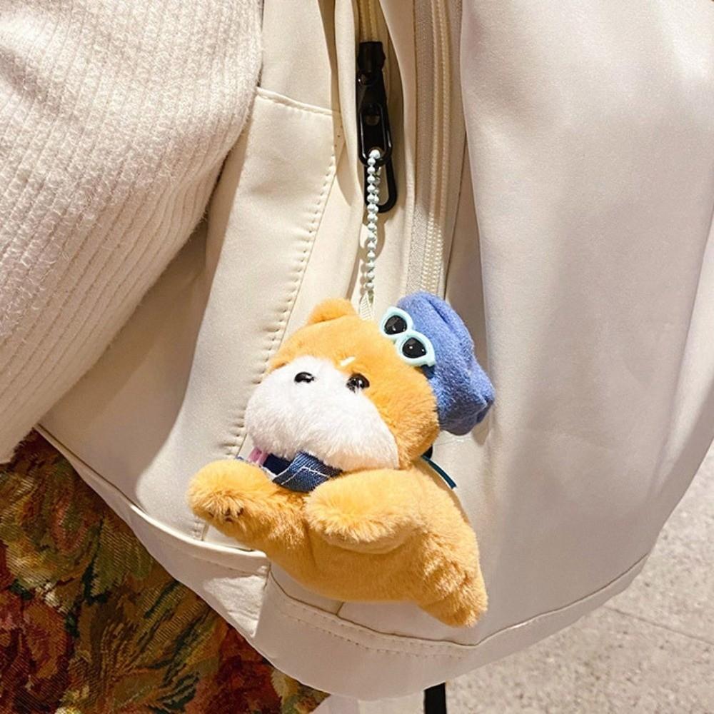 Cartoon Dog Plush Toy Keychain Stuffed Dog Plush Pendant Dog Doll Pendant  Kids Gifts