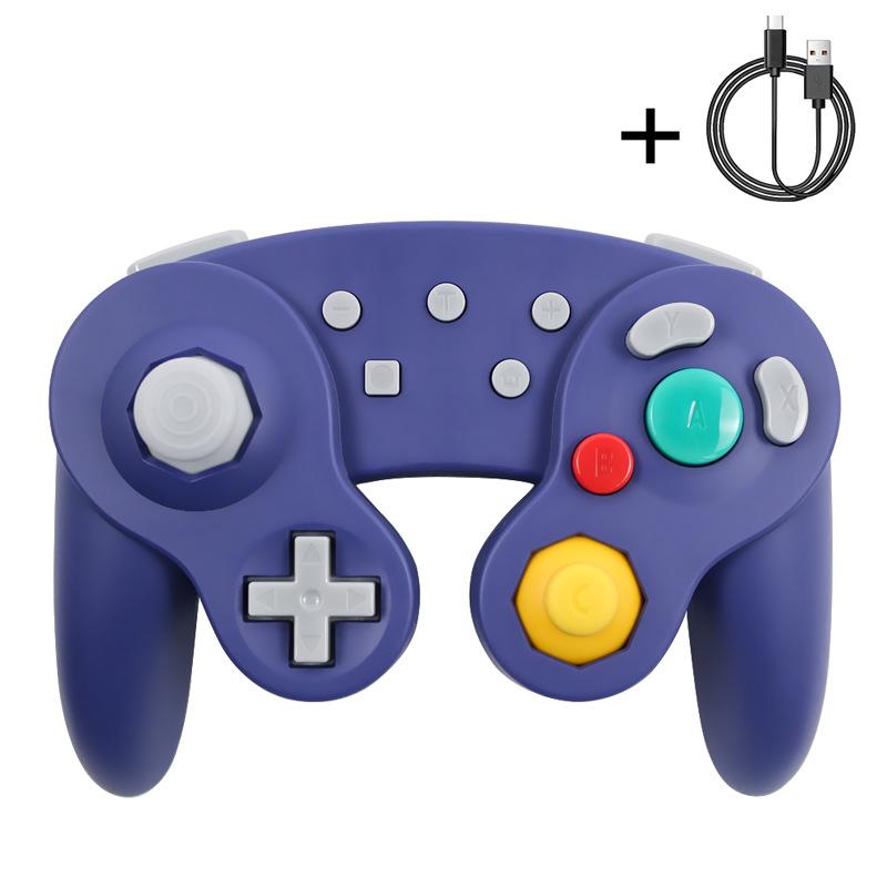 

Bluetooth Gamepad Wireless GC Controller для Switch Gamecube, совместимый с Nintendo Switch/Lite Controller для ПК-джойстика небесно-голубой
