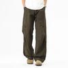 Spring Autumn Elastic Waist Drawstring Casual Fashion Cargo Pants Male Loose All-match Straight Trousers
