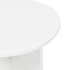 Side Table Set 2 Pcs High Gloss White Engineered Wood