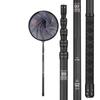 Ultra-Light Ultra-Hard Carbon Telescopic Landing Net Pole, 3m, Thickened Reinforced Short-Section Design