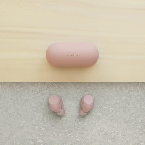 Sony WF-C710N Pink Wireless Earphones Noise Cancelling Bluetooth Long Battery Life IPX4 Waterproof Lightweight Compact Multi-Point Connection