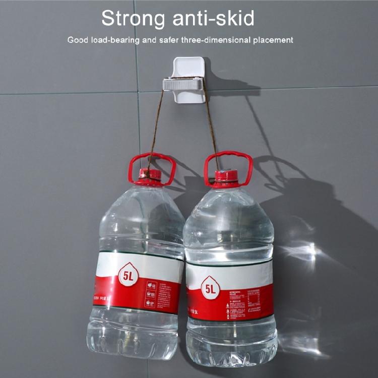 Set of 4 Wall Hanging Mop Holders Self Adhesive Grip Hangers for Brooms Practical Organizers for Household Tools