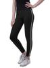 Moomaya High Waist Leggings For Women Side Strips Soft Workout Yoga Pants