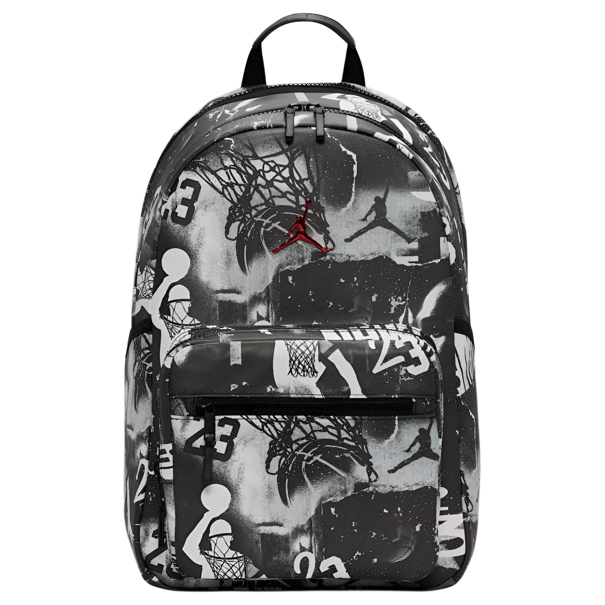 Jordan Borough Graphic 20L Simple Portable Backpack Men backpack Black II6449-011 Black